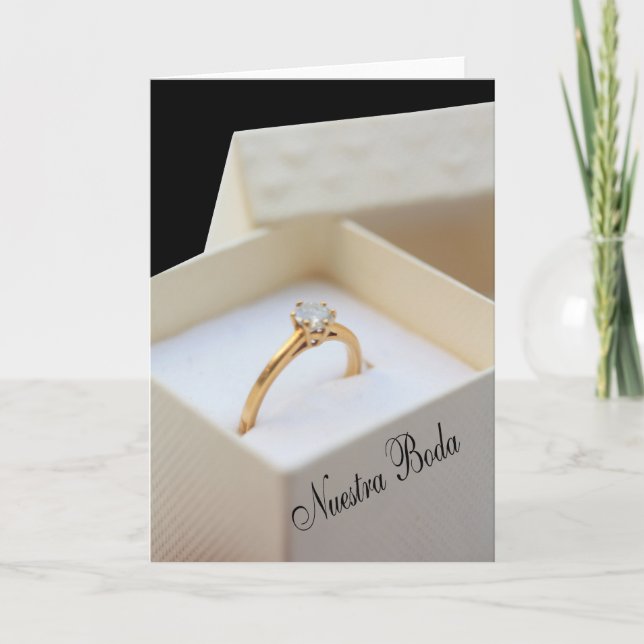 Nuestra Boda - Spanish  wedding invitation (Front)