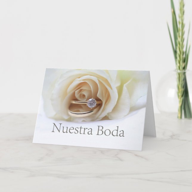 Nuestra Boda - Spanish  wedding invitation (Front)