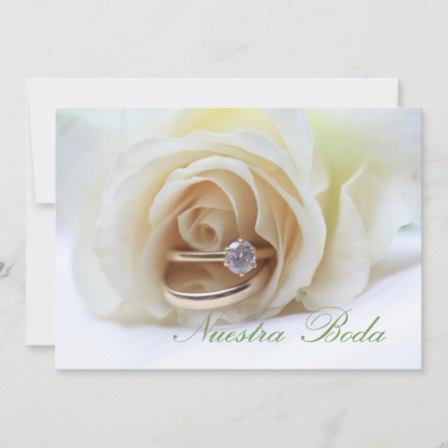 Nuestra Boda - Spanish  wedding invitation (Front)