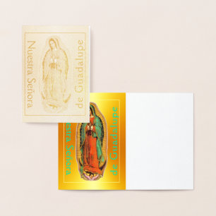 Nuestra Señora de Guadalupe Gold Foil Card