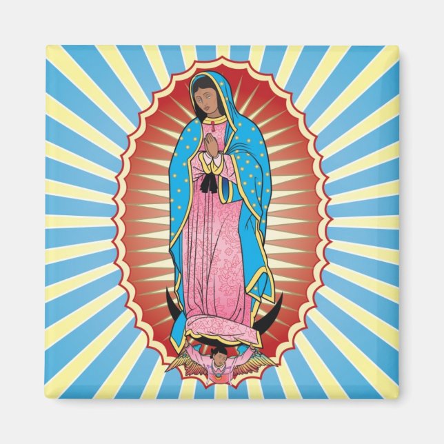 Nuestra Señora de Guadalupe magnet (square) (Front)