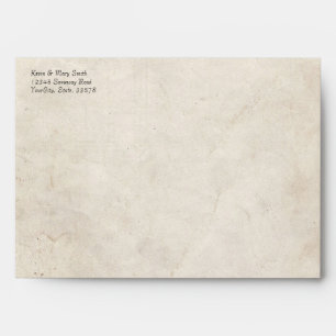 Nuetral Vintage Floral Envelope