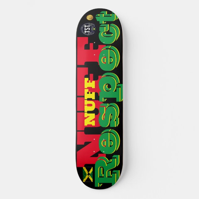 NUFF RESPECT 8 1/2" Skateboard Deck (Front)