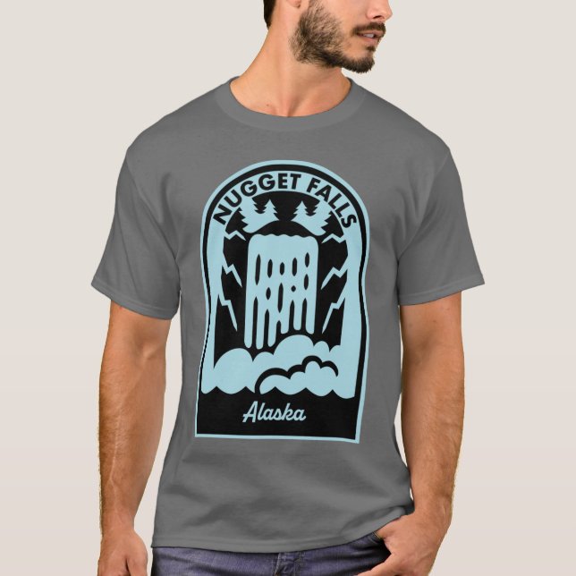 Nugget Falls Alaska T-Shirt (Front)