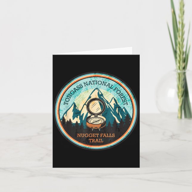Nugget falls trail in alaska  card (Front)