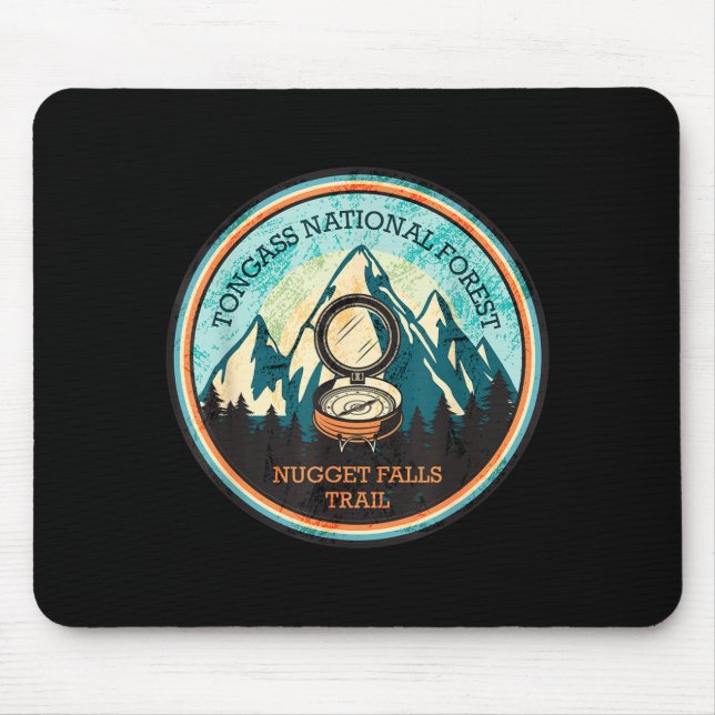 Nugget falls trail in alaska  mouse pad (Front)