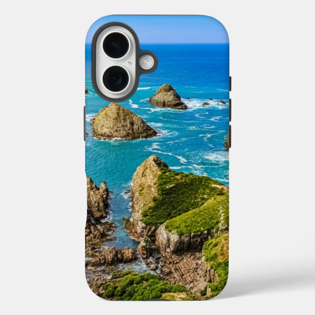 Nugget Point islets, New Zealand Case-Mate iPhone Case (Back)