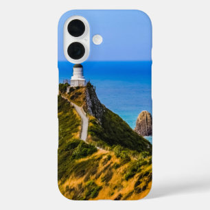 Nugget Point lighthouse, New Zealand iPhone 16 Case