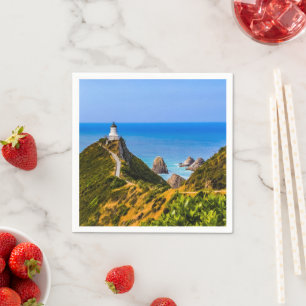 Nugget Point lighthouse, New Zealand Napkin