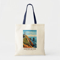 Nugget Point Lighthouse New Zealand Travel Vintage