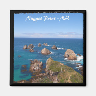Nugget Point Rock Circle, NZ -2 (Fridge Magnet) Magnet