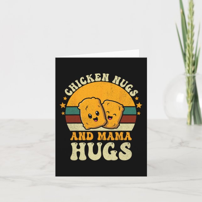 Nugs And Mama Hugs Toddler For Chicken Nugget Love Card (Front)