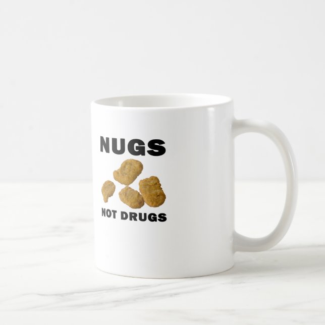 nugs not drugs coffee mug (Right)