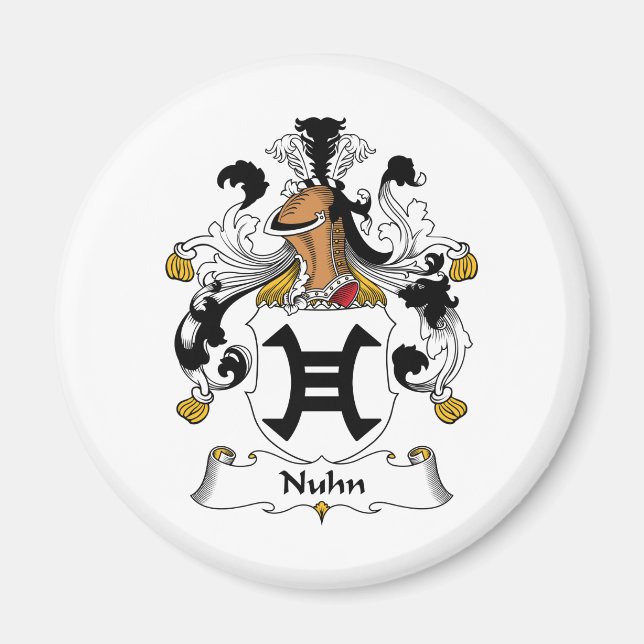 Nuhn Family Crest Magnet (Front)