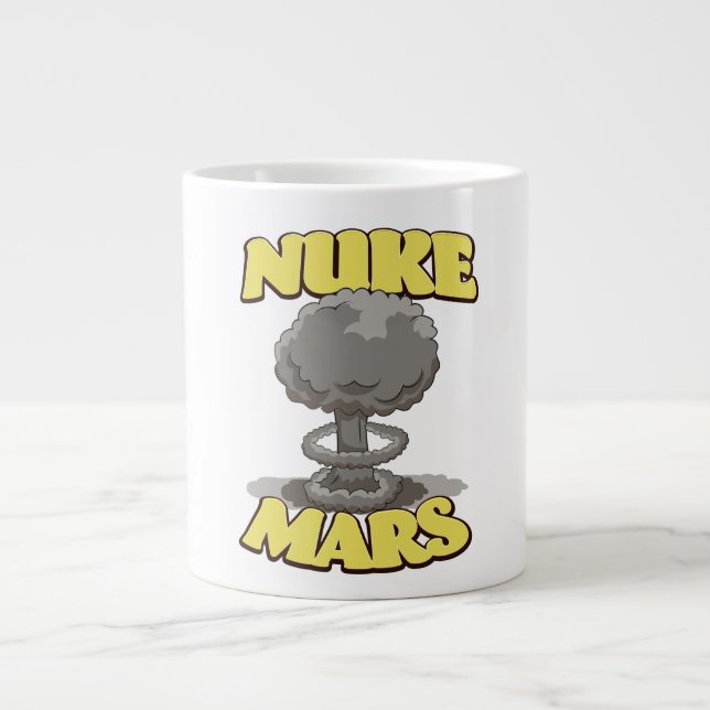 Nuke Mars Large Coffee Mug (Front)