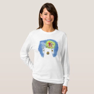 Nuked Santa Claus women white long sleeve T-shirt