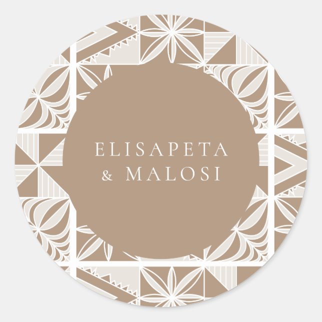 Nuku'alofa Classic Round Sticker (Front)