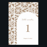 Nuku'alofa Table Number<br><div class="desc">Elevate your day with a touch of traditional ngatu design,  reimagined for the modern world.</div>