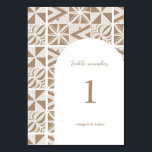 Nuku'alofa Table Number<br><div class="desc">Elevate your day with a touch of traditional ngatu design,  reimagined for the modern world.</div>