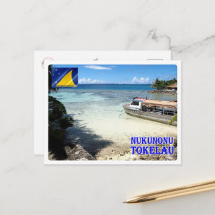 Nukunonu - Tokelau - Panorama - Postcard