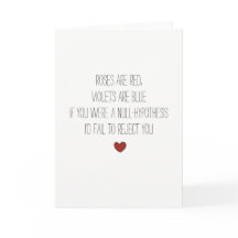 Null-hypothesis nerdy math joke Valentines card