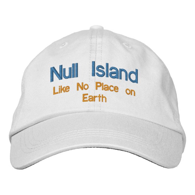 Null Island Embroidered Hat (Front)
