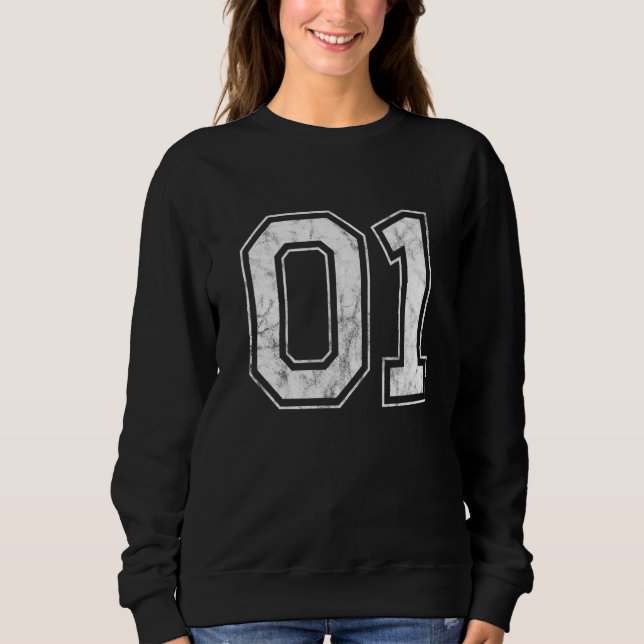 Number 01 sweatshirt (Front)