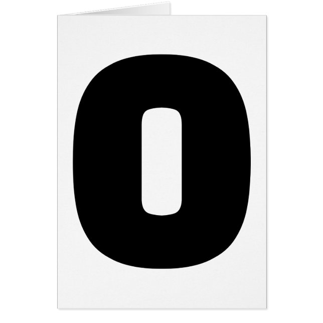 Number 0 zero (Front)