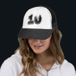 Number 10 Classic Trucker Hat<br><div class="desc">Classic 10th Birthday or Anniversary Party Trucker Hat</div>