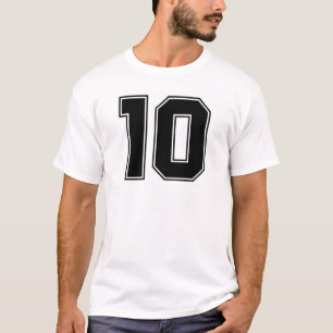 Number 10 front and backside print T-Shirt