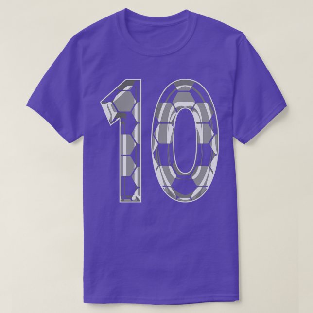 Number 10 Jersey 10 Mum Player Fan T-Shirt (Design Front)