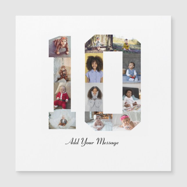 Number 10 Photo Collage (Front)