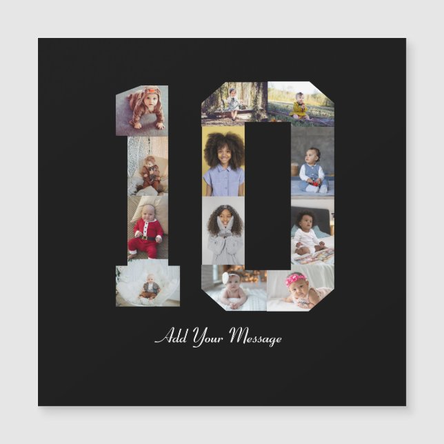 Number 10 Photo Collage (Front)