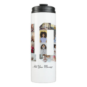 Number 10 Photo Collage Thermal Tumbler