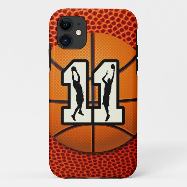 Number 11 Basketball Case-Mate iPhone Case (Back)