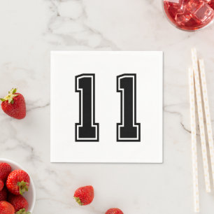Number 11 napkin
