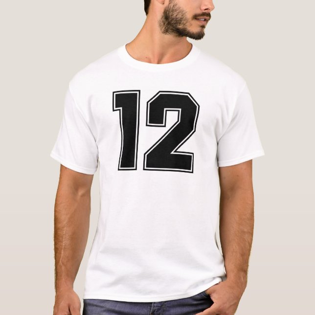 Number 12 frontside print T-Shirt (Front)