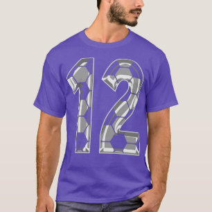Number 12 Jersey 12 Mum Player Fan T-Shirt