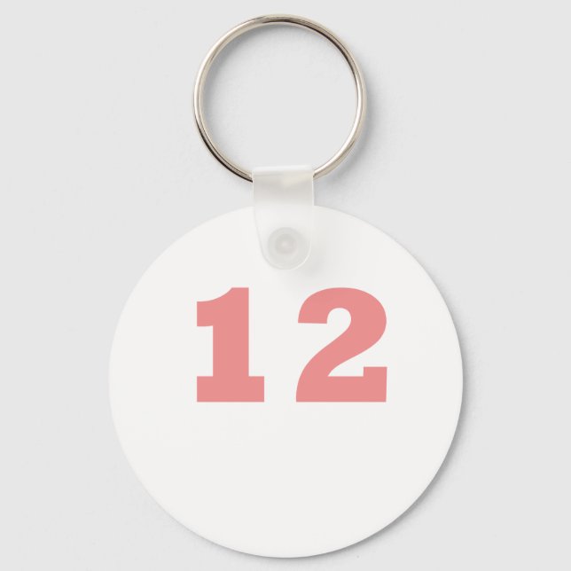 Number 12! key ring (Front)