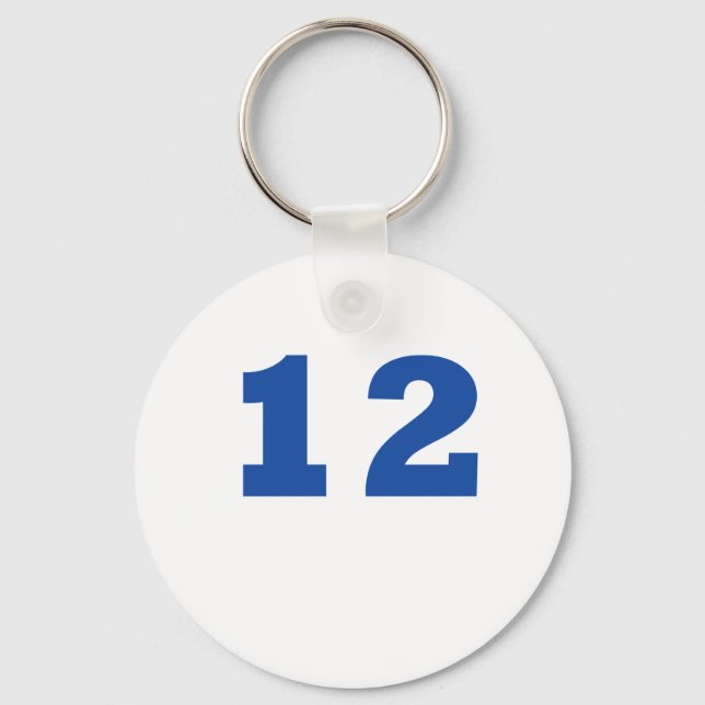Number 12! key ring (Front)