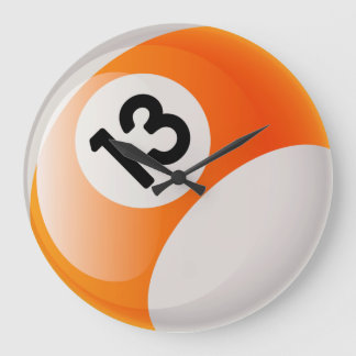 Number 13 Billiards Ball Clock