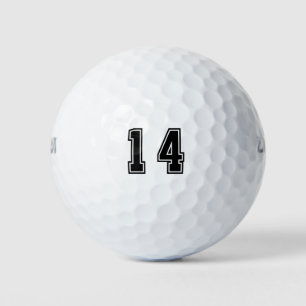 Number 14 golf balls