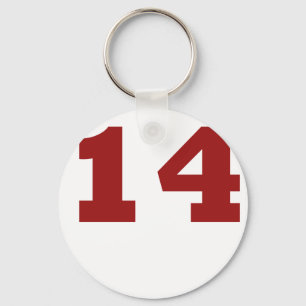 Number 14 key ring