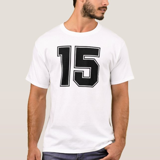 Number 15 frontside print T-Shirt (Front)