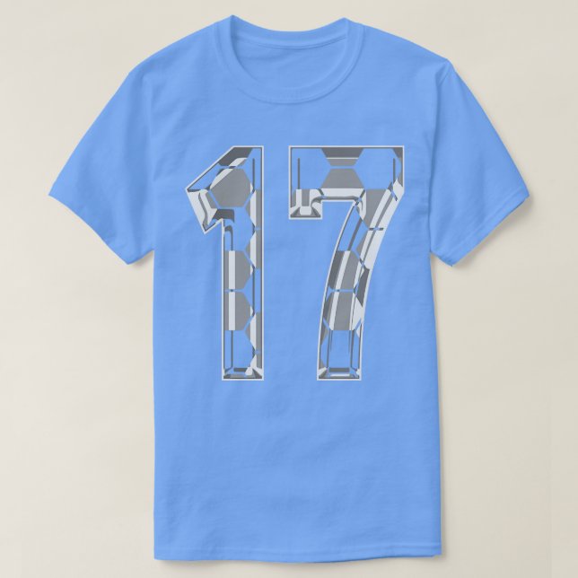 Number 17 Jersey 17 Mum Player Fan T-Shirt (Design Front)