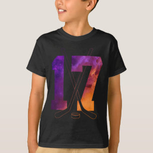 Number 17 Years Ice Hockey 17th Birthday T-Shirt