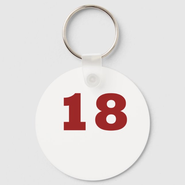 Number 18 key ring (Front)