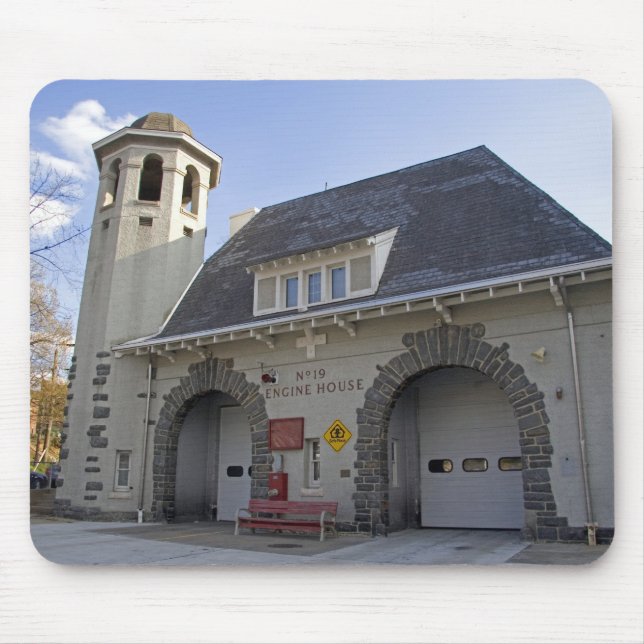 Number 19 Engine House in Washington, D.C. Mouse Pad (Front)