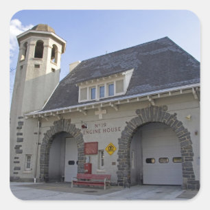 Number 19 Engine House in Washington, D.C. Square Sticker