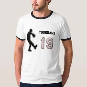 Number 19 Pitcher Uniform - Cool Baseball Stitches T-Shirt